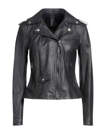 【送料無料】 ギャレットライト レディース ジャケット・ブルゾン アウター Biker jacket Black