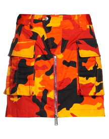 【送料無料】 ディースクエアード レディース スカート ボトムス Mini skirt Orange