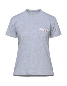 【送料無料】 バレンシアガ レディース Tシャツ トップス Basic T-shirt Light grey