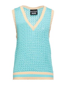 【送料無料】 ブティックモスキーノ レディース ニット・セーター アウター Sleeveless sweater Turquoise