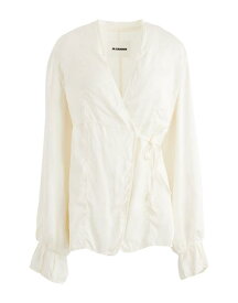 【送料無料】 ジル・サンダー レディース シャツ トップス Solid color shirts & blouses Ivory