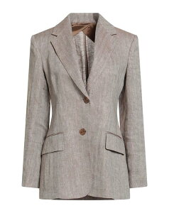 �}�b�N�X�}�[�� ���f�B�[�X �A�E�^�[ �W���P�b�g�E�u���]�� �e�[���[�h�W���P�b�g MAX MARA STUDIO Brown �u���E��