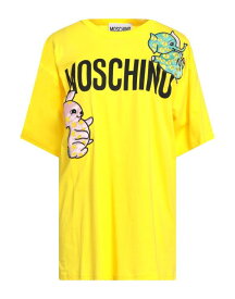 【送料無料】 モスキーノ レディース Tシャツ トップス T-shirt Yellow