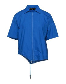 【送料無料】 ディースクエアード レディース シャツ トップス Solid color shirts & blouses Bright blue