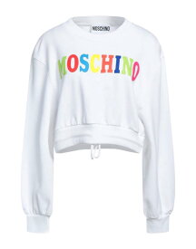 【送料無料】 モスキーノ レディース パーカー・スウェット アウター Sweatshirt White