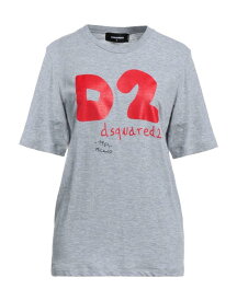 【送料無料】 ディースクエアード レディース Tシャツ トップス T-shirt Grey
