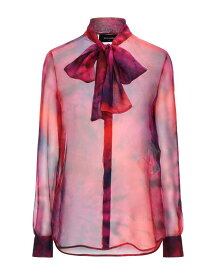 【送料無料】 ディースクエアード レディース シャツ トップス Patterned shirts & blouses Purple