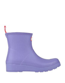 【送料無料】 ハンター レディース ブーツ・レインブーツ シューズ Ankle boot Purple