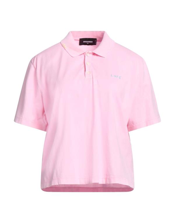  ディースクエアード レディース ポロシャツ トップス Polo shirt Pink