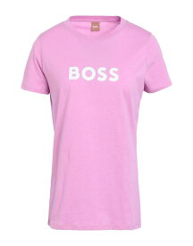 【送料無料】 ボス レディース Tシャツ トップス T-shirt Pink