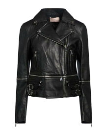クリストファー ケイン レディース アウター ジャケット・ブルゾン レザーブルゾン CHRISTOPHER KANE Black ブラック