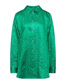 【送料無料】 エムエスジイエム レディース シャツ トップス Solid color shirts & blouses Green