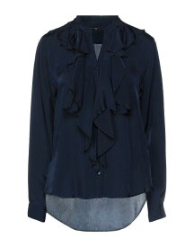 【送料無料】 ハイ レディース シャツ トップス Solid color shirts & blouses Midnight blue