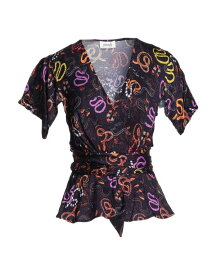 【送料無料】 オットダム レディース シャツ ブラウス トップス Patterned shirts & blouses Dark purple