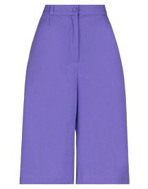 【送料無料】 スオリ レディース カジュアルパンツ クロップドパンツ ボトムス Cropped pants & culottes Purple