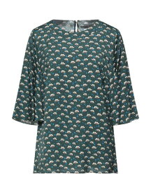 【送料無料】 ナインティーン セブンティ レディース シャツ ブラウス トップス Blouse Dark green