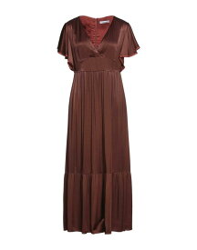 【送料無料】 カフェノワール レディース ワンピース トップス Long dress Brown