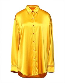 【送料無料】 シエス・マルジャン レディース シャツ トップス Solid color shirts & blouses Yellow