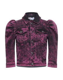 【送料無料】 レッドバレンティノ レディース ジャケット・ブルゾン デニムジャケット アウター Denim jacket Deep purple