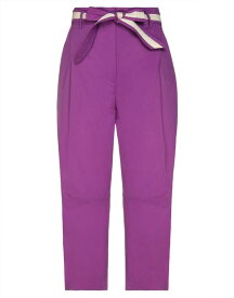 【送料無料】 マニラグレース レディース カジュアルパンツ クロップドパンツ ボトムス Cropped pants & culottes Purple