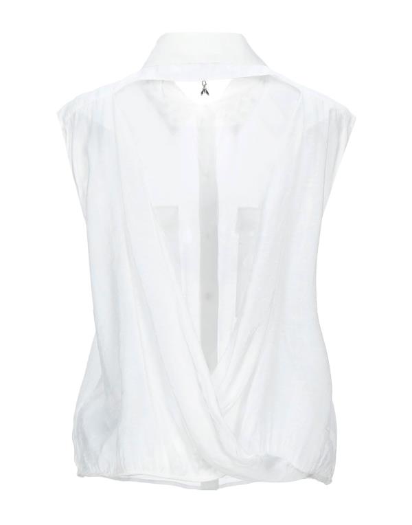 パトリツィア ペペ レディース シャツ トップス Solid Color Shirts Blouses White トップス 