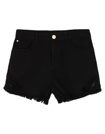 【送料無料】 マイツインツインセット レディース ハーフパンツ・ショーツ デニムショーツ ボトムス Denim shorts Black