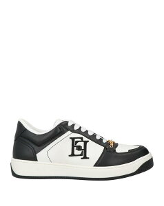 �G���U�x�b�^�t�����L ���f�B�[�X �V���[�Y �X�j�[�J�[ ELISABETTA FRANCHI �X�j�[�J�[ Black �u���b�N