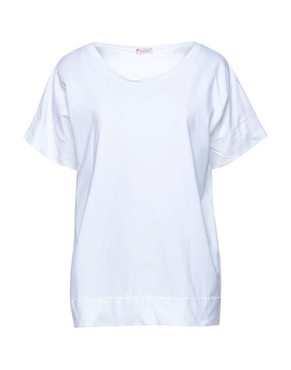 【送料無料】 ロッソピューロ レディース Tシャツ トップス T-shirt White