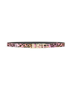�W���X�g�J�o�� ���f�B�[�X ���U�[���� �x���g JUST CAVALLI ���׃x���g Fuchsia �t���[�V��