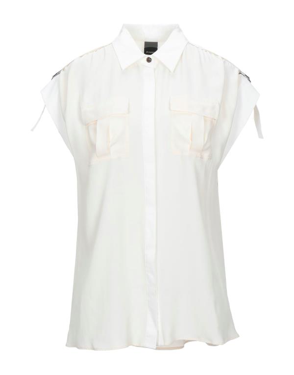 15周年記念イベントが  ピンコ レディース シャツ トップス Solid color shirts  blouses Ivory