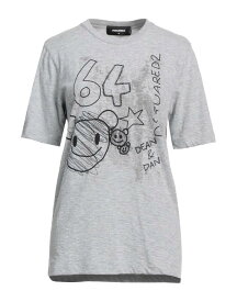 【送料無料】 ディースクエアード レディース Tシャツ トップス T-shirt Grey