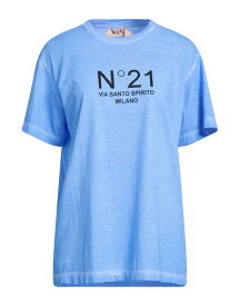 【送料無料】 ヌメロ ヴェントゥーノ レディース Tシャツ トップス T-shirt Light blue
