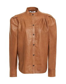 【送料無料】 フレーム レディース シャツ トップス Solid color shirts & blouses Brown