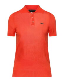 【送料無料】 ディースクエアード レディース ポロシャツ トップス Polo shirt Orange