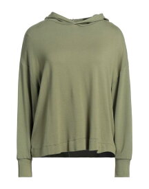 【送料無料】 マジェスティック レディース パーカー・スウェット アウター Hooded sweatshirt Military green