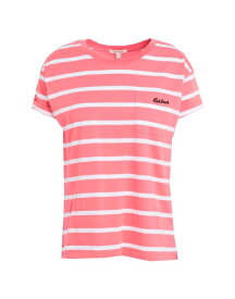 【送料無料】 バーブァー レディース Tシャツ トップス T-shirt Salmon pink