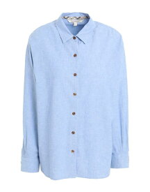 【送料無料】 バーブァー レディース シャツ トップス Solid color shirts & blouses Light blue