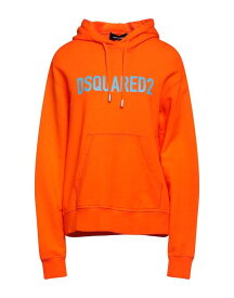 【送料無料】 ディースクエアード レディース パーカー・スウェット フーディー アウター Hooded sweatshirt Orange