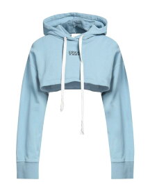 【送料無料】 エリカ・カヴァリーニ レディース パーカー・スウェット フーディー アウター Hooded sweatshirt Sky blue