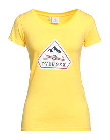 【送料無料】 ピレネックス レディース Tシャツ トップス T-shirt Yellow