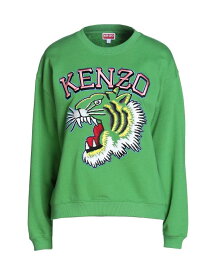 【送料無料】 ケンゾー レディース パーカー・スウェット アウター Sweatshirt Green