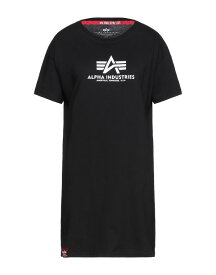 【送料無料】 アルファインダストリーズ レディース Tシャツ トップス T-shirt Black