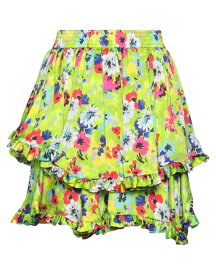 【送料無料】 エムエスジイエム レディース スカート ボトムス Mini skirt Acid green