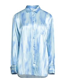 【送料無料】 シエス・マルジャン レディース シャツ トップス Patterned shirts & blouses Sky blue