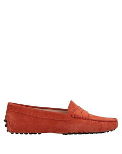 �g�b�Y ���f�B�[�X �V���[�Y �X���b�|���E���[�t�@�[ TOD'S ���J�V�� Reddish Brown �u���E��
