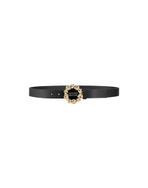 【送料無料】 ヴェルサーチ レディース ベルト アクセサリー Regular belt Black