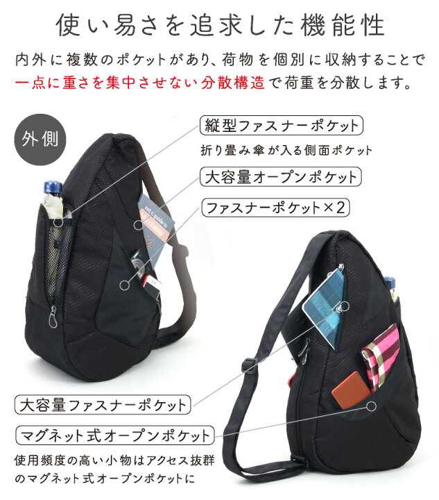 楽天市場】ヘルシーバックバッグ アクティブトラベラー Mサイズ 25SS 