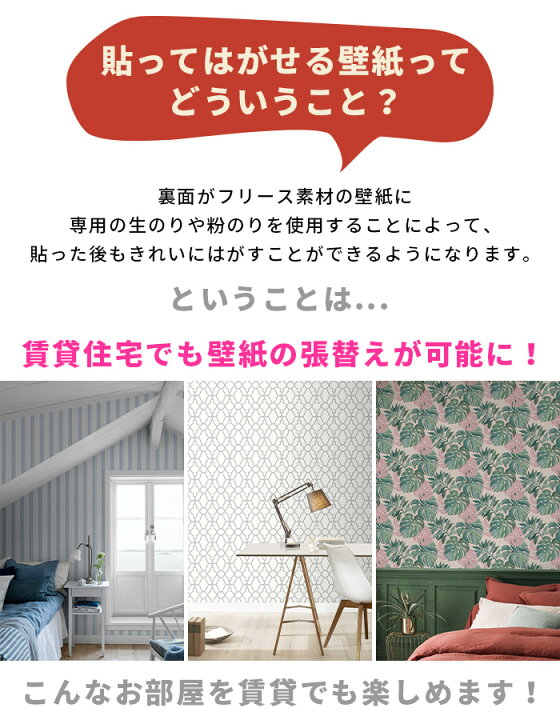 楽天市場 送料無料 フリース壁紙お試し3点セット サイズ壁紙 のり ハケ 貼ってはがせる壁紙施工テスト用お試しお試しセットサンプル壁紙はがせるのり なしフリース壁紙輸入壁紙不織布壁紙 他商品との同梱不可 リウォール