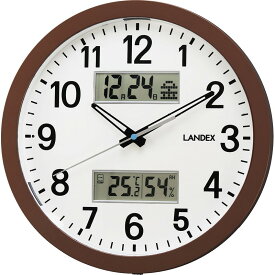 ランデックス 温湿度表示掛時計　ディアデイズ
