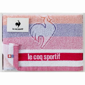 le coq sportif ルコック ビッグロゴ スポーツタオル●カラ－／ピンク